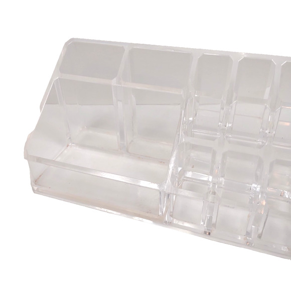 Home Basics 14 Section Clear Cosmetic and Jewelry Holder Organizer Vanity Storag - Picture 4 of 12